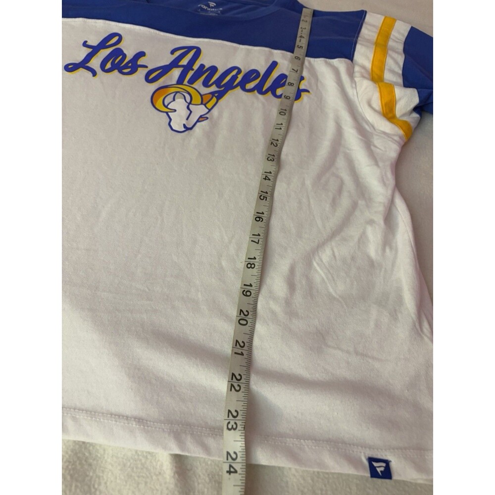 Fanatics Los Angeles Rams Women’s T-Shirt Large Colorblock NFL Football - Picture 6 of 7
